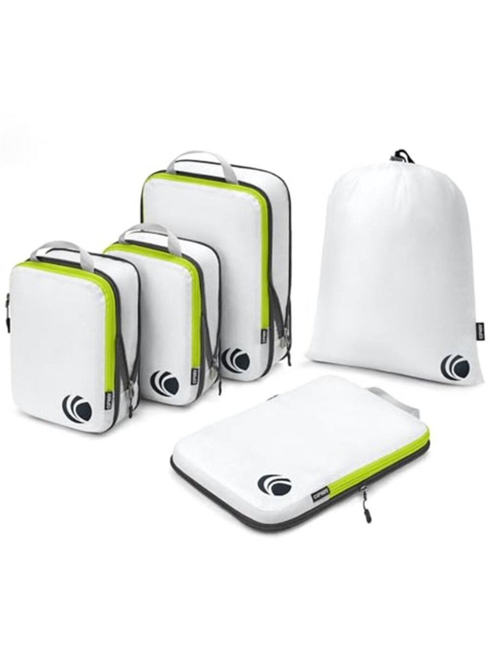 Compression Packing Cubes Travel Organizer Set Luggage Storage Bags 5 Piece